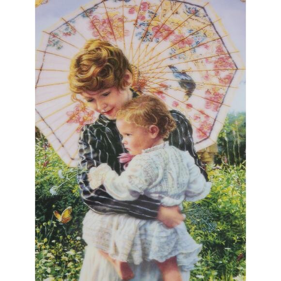 Home is Where The Heart Is Sandra Kuck 9 1/4" Porcelain 1995 Wall Decor Plate - Picture 3 of 11